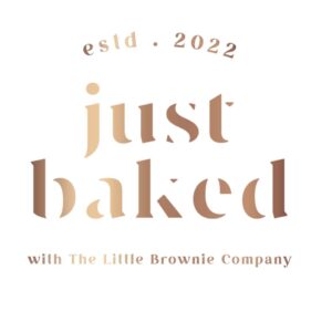 Just Baked With The Little Brownie Company Logo