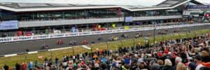 British Grand Prix Motogp action at Silverstone Circuit