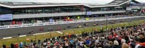British Grand Prix Motogp action at Silverstone Circuit