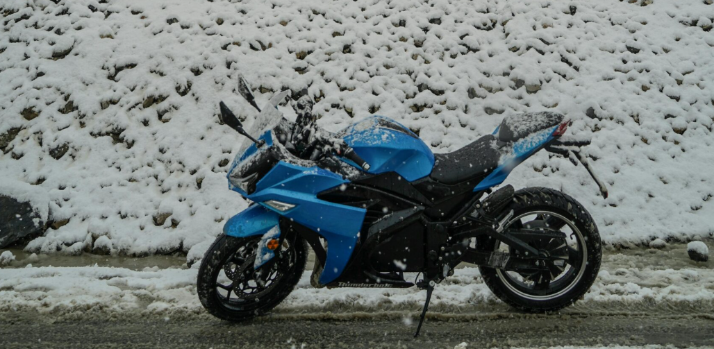 Winter Riding Gear Article Motorcycle In The Snow
