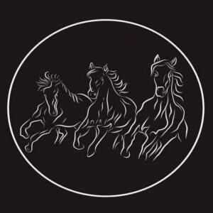 The Three Horses Pub Logo