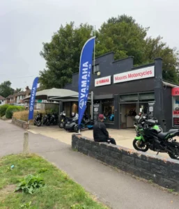 Coffee And Cake Morning At Moores Motorcycles Outside
