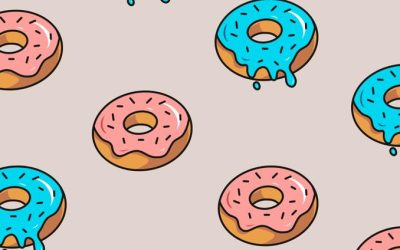 Dam Good Dough Brightly Coloured Doughnut Illustrations