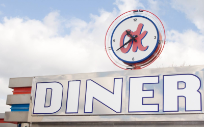 OK Diner Sign Outside
