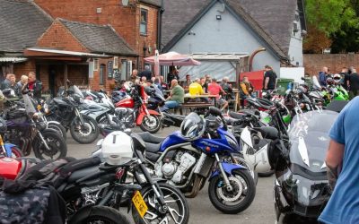 The Crown Inn Heather Bike Night Busy