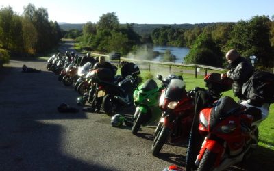 Bikes Outside The Invershin Hotel And Bunkhouse