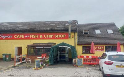 Hagans Cafe and Chip Shop From the Outside