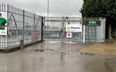 Phoenix Motorcycle Training Crystal Palace from the outside - showing gates to enter