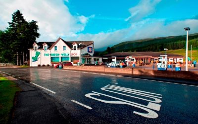 Outside the Green Welly Stop