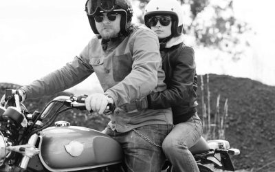 Couple riding at Veloce Club